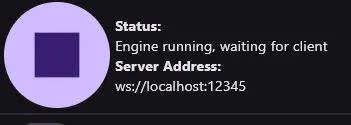 Intiface Engine Running